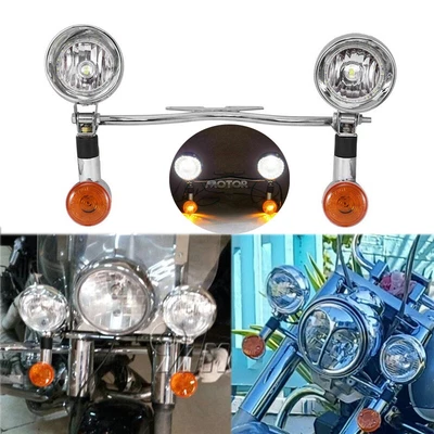 $75.99 • Buy Passing Turn Signals Spot Light Bar For Yamaha V-Star XVS 250 650 950 1100 1300