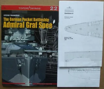 The German Pocket Battleship Admiral Graf Spee - TopDrawings KAGERO • $18.50