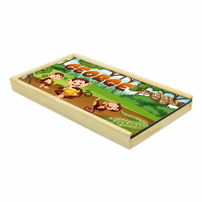 £12.99 • Buy Personalised Any Name Monkey Wooden Pencil Box Stationary Box Gift 120