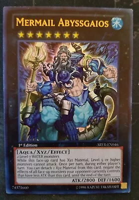 Mermail Abyssgaios ABYR-EN046 Ultra Rare 1st Edition Yugioh NM • $40