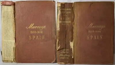 Murray's HANDBOOK FOR TRAVELLERS IN SPAIN Richard Ford 1855. Victorian Tour • $87.11