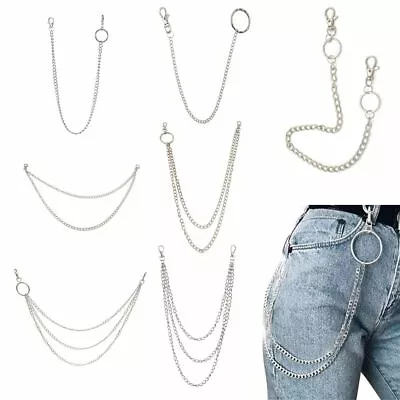 Strands Wallet Chain Belt Biker Link Pants KeyChain Hip Hop Jewelry • £2.40