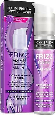 John Frieda Frizz Ease All-in-1 Extra Strength Serum For Thick Coarse Hair 50m • £6.95