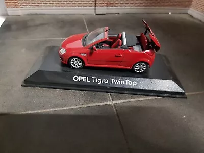 Vauxhall Tigra Opel Twin Top Convertible 1:43 Scale Model Red Cabrio Diecast Car • £22