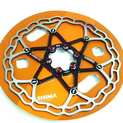 Gobike88 The Lightest ASHIMA AiNEON Disc Rotor 180mm 101g Black W58 • $29.85