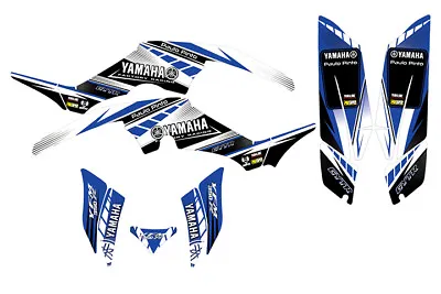 $140 • Buy Fits Yamaha Raptor 350 Graphic Decal Kit Stickers Atv Racing Calcomanias