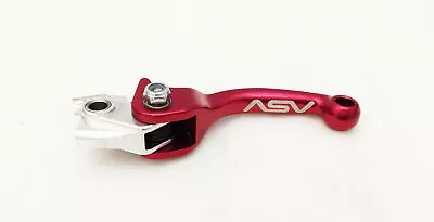 ASV F3 Unbreakable Folding Front Brake Lever Shorty Red CRF 250R 450R 2007+ • $69.95