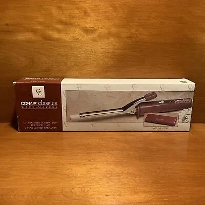 Vintage CONAIR CLASSIC WAVE MAKERS CURLING IRON With CASE- 1987 -  1/2” Diameter • $19.98