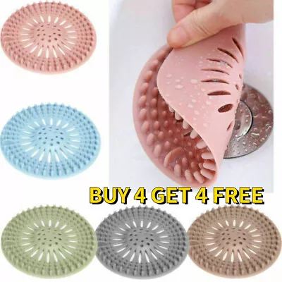 £2.99 • Buy Bath Plug Hole Waste Catcher Stopper Drain Sink Filter Bathroom Hair Trap Shower