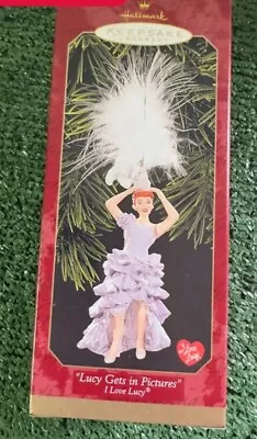 Hallmark Keepsake Ornament Lucy Gets In Pictures I Love Lucy 1999 VTG NEW IN BOX • $13.99