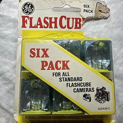 Vintage GE Magicubes Six Pack Flash Cubes Camera 6 Bulbs 24 Flashes New In Pkg. • $11.99