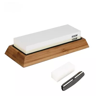 Knife Sharpening Stone Set Professional Whetstone 4 Side Grit 400/1000 3000/8000 • $18.05