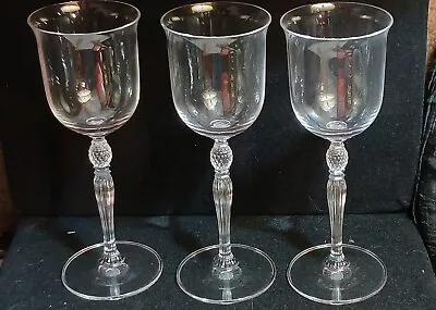 HTF MIKASA ASHLEY~CRYSTAL WATER GOBLET~GLASS Stemware~8.5 ~RIBBED Capacity 10 Oz • $30