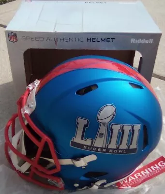 Super Bowl LIII 53 ATL Riddell Authentic Full Size Speed Helmet Patriots Rams • $274.95