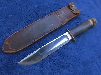 Rare Antique Original Us Marble`s 7  Blade Ideal Knife And Leather Sheath • $750