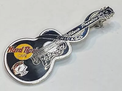 Vintage Hard Rock Cafe Lapel Pin Guitar Elvis Presley Black Acoustic Gibson SJ • $19.99