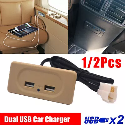 12V Dual USB Car Charger Socket Adapter Outlet For Camper Van Caravan Motorhome • £7.99