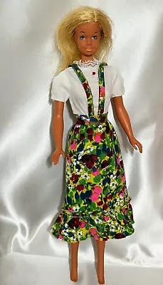 Vintage MOD Francie Floral Best Buy Peasant Dress Fashion 1973 • $7.99