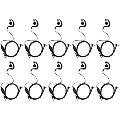 10 Pack Headset Earpiece With PTT For Motorola MH230R MS350R MT350R Radio • $38.51