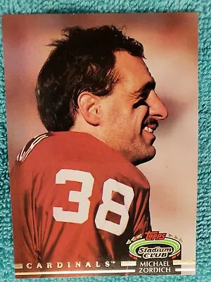 1992 Topps Stadium Club Michael Zordich #189 Phoenix Cardinals • $1.44