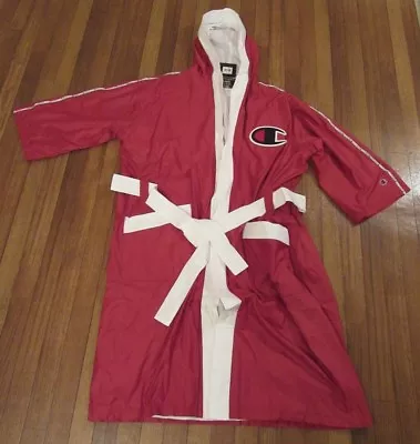 Champion Boxing Robe Men's Size Large Red Script Piping Reflective Logo New NWT  • $93.50