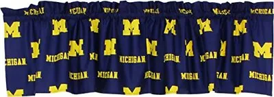  Everything Comfy Michigan Wolverines Printed Curtain Valance - 84  X 15   • $31.72