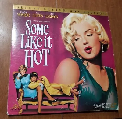 Some Like It Hot Laserdisc Marilyn Monroe Tony Curtis Jack Lemon 2 Disc Set • $9.99
