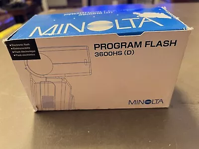 Konica Minolta 3600 HS (D) Program Speedlight Flash Shoe Mount ( Excellent) • $45