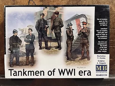 1/35 Master Box Tankmen Of WWI French British And German Tankers No.35134 • $8.99