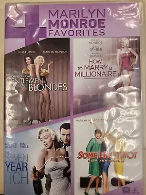 Marilyn Monroe Favorites (dvd 2014 Release) 4 DVD Set  • $25.98