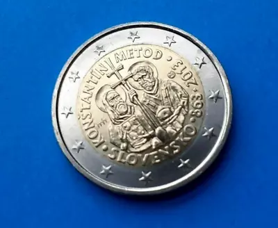 2013 🔴 2 € UNC Coin Of SLOVAKIA 🔴 2 Euro KONSTANTIN & METOD * SLOVENSKO • £3.40