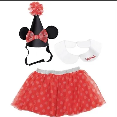 Disney Baby Birthday Set 12 To 18 Months. Minnie Mouse. Hat And Tutu New In Pack • $13.99