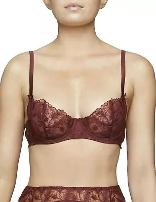 Muse By Coco De Mer Rosa Balcony Bra ROS-006-07 Womens Sexy Underwired Bras • £32.50