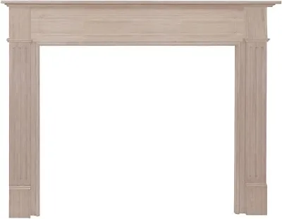 Pearl Mantels 110-48 Williamsburg Fireplace Mantel Surround 48-Inch Unfinished✅ • $599
