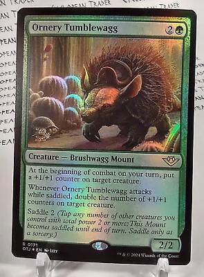 FOIL Prerelease ORNERY TUMBLEWAGG Mtg NM Outlaws Of Thunder Junction Rare • $2.99