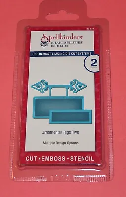 $14.95 • Buy Spellbinders Shapeabilities D-Lites Ornamental Tags Two Cutting Dies S2-033