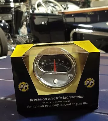 MOONeyes 8k TACHOMETER Hot Rod Custom TACH Vtg Style GASser NHRA Old School 12v • $109.99