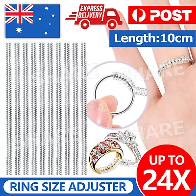 UP TO 24PCS Clear Ring Size Adjuster Insert Guard Tightener Reducer Resizing Fit • $3.45