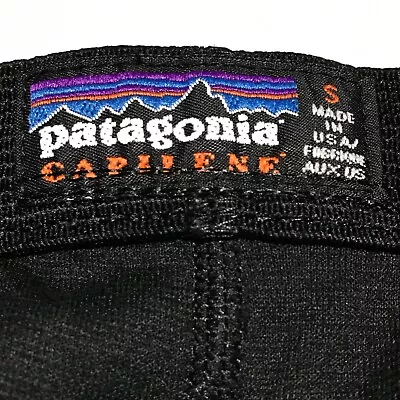 Vintage Patagonia Baselayer Pants Capilene Bottom Black USA Made Mens Small • $17.87