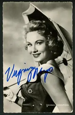 VIRGINIA MAYO Signed Vintage Postcard |  A Song Is Born  - Autograph • $12.99