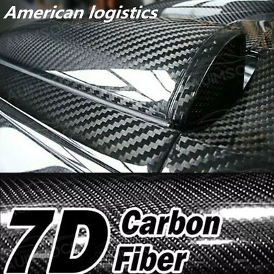 Carbon Fiber Center Console Wrap Sticker Armrest Cup Holder Panel Trim Interior • $14.99