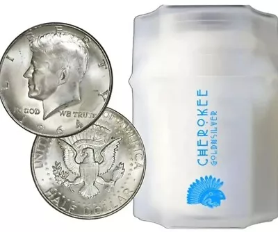 Roll Of 20 $10 Face Value 90% Silver 1964 Kennedy Half Dollars • $239.99
