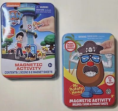 2 Magnetic Activity Travel Game Paw Patrol Mr Potato Head Stocking Stuffer New • $8