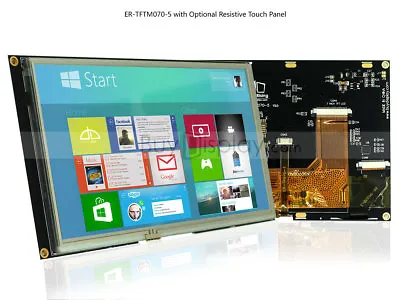 7  7 Inch TFT  LCD Display Module W/R-Touch Screen PanelI2CSerial SPITutorial • $54.14