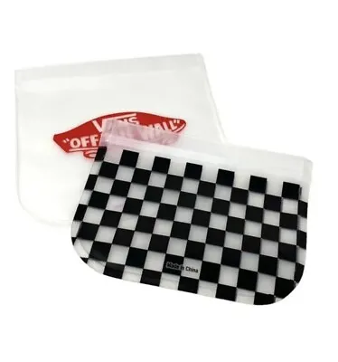 VANS Stash Bag EVA Checker Black White Unisex VN0009M5NOA Free Shipping NEW • $14.95