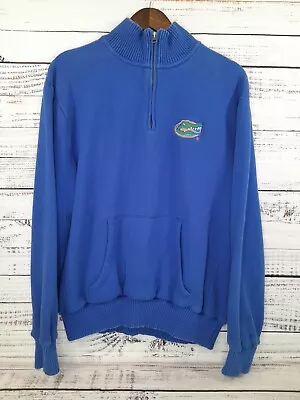 Florida Gators Sweater Mens XL Blue 1/4 Zip Pullover University College Football • $21.58