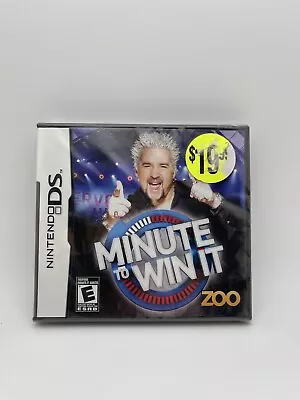 Minute To Win It (Nintendo DS 2010)  Video Game CIB Brand New Sealed Guy Fieri • $4.99