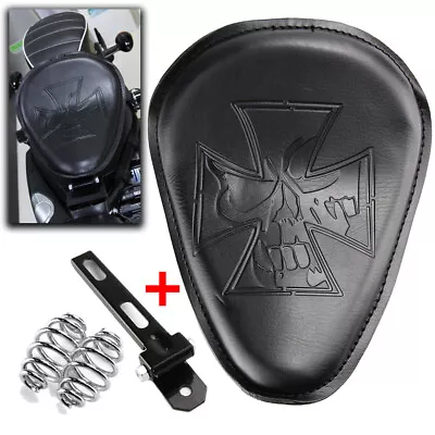 Motorcycle Spring Solo Seat For Harley Sportster XL 883 1200 Bobber Chopper Dyna • $34.73