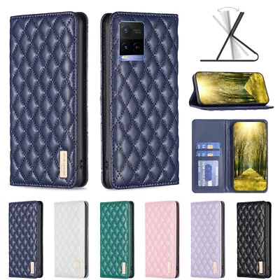 Magnetic Leather Case Wallet Cover For Vivo Y02S Y22S Y35 Y33S Y21S Y17 Y12 Y51S • $16.89