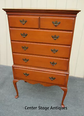 63050 Solid Maple WHITNEY Furniture High Chest Dresser High Boy • $575